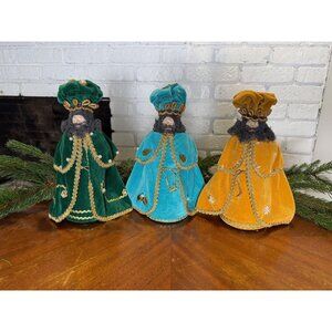 Vintage Three Wise Men Nativity Set: 1970s Mrs Butterworth Syrup Bottle Figures,